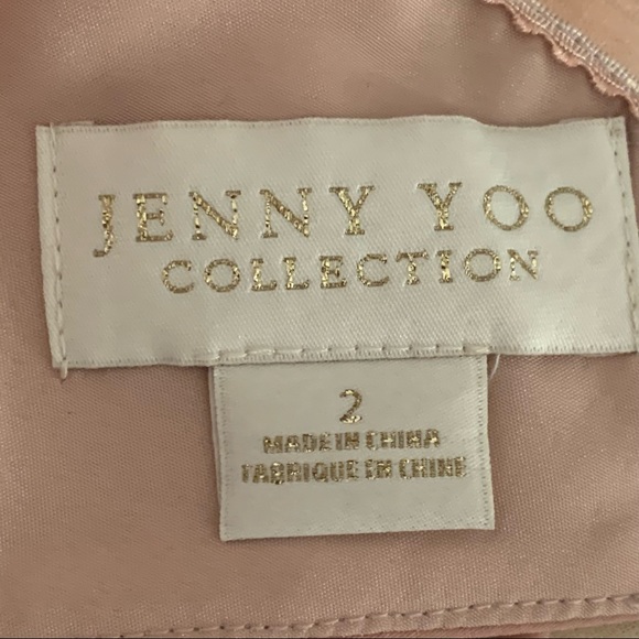 JENNY YOO Kylie Whipped Apricot Crepe De Chine Bridesmaid Dress - Picture 5 of 16